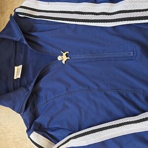 Pink VS athletic quater zip blue pullover XS made of polyester